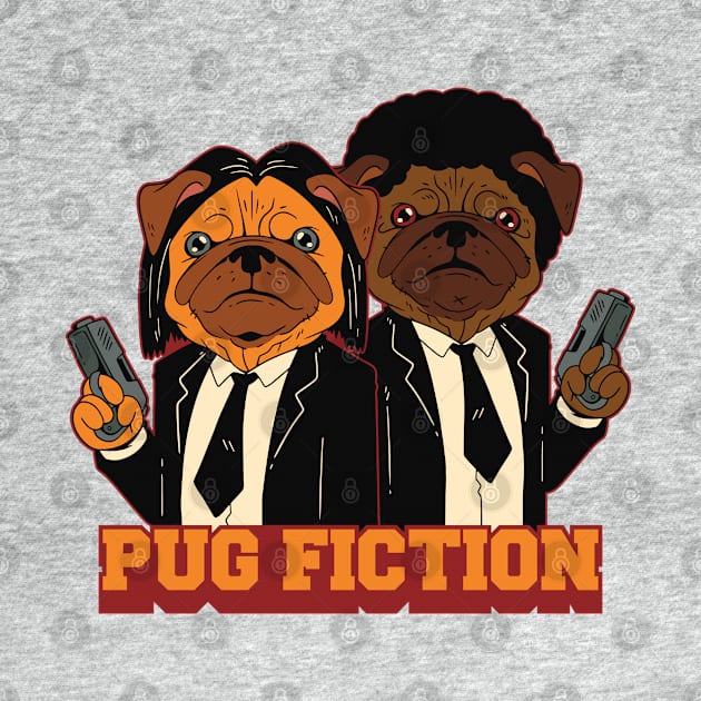 Pug Fiction Movie Parody by HiFi Tees